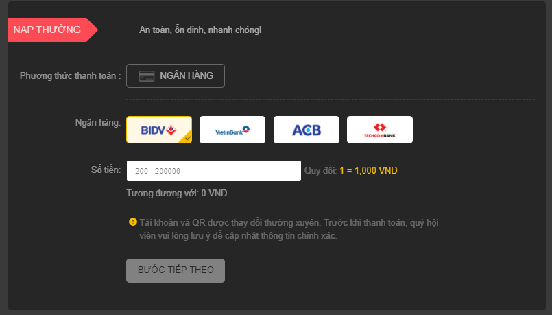 Nạp thường thẻ tại nhà cái 888b