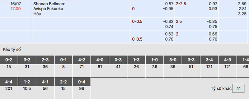 Bellmare vs Avispa Fukuoka