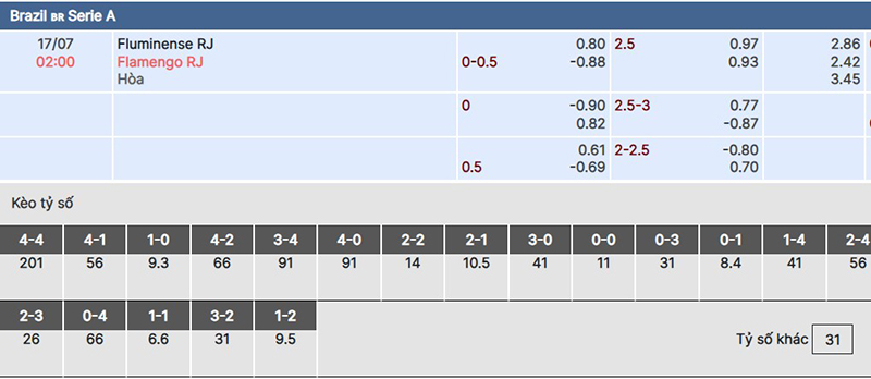 Fluminense vs Flamengo