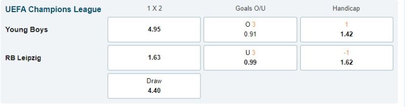 Young Boys vs Leipzig